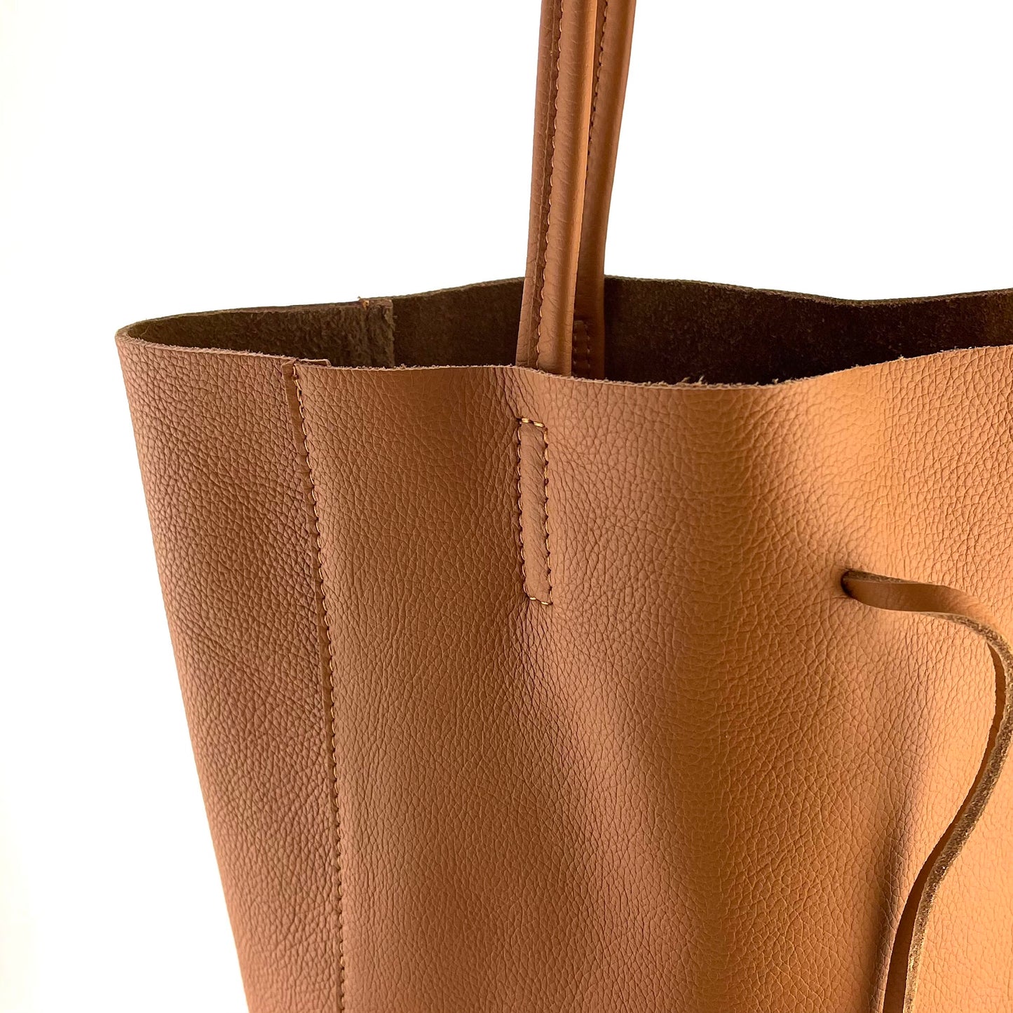 borsa a spalla - SHOPPER BIG - tote bag genuine leather - cuoio